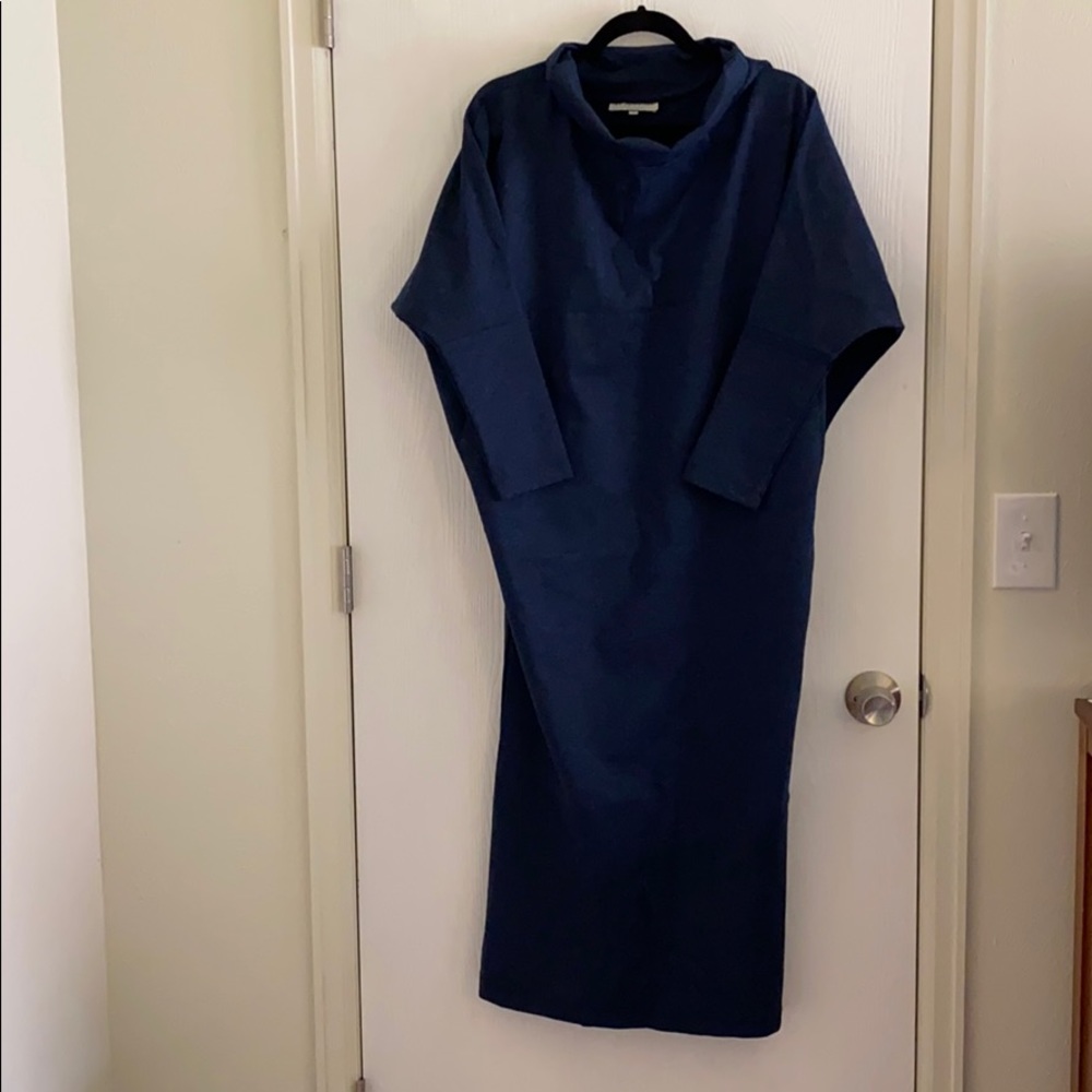 Bryn Walker cowl neck, long terry wedge dress!